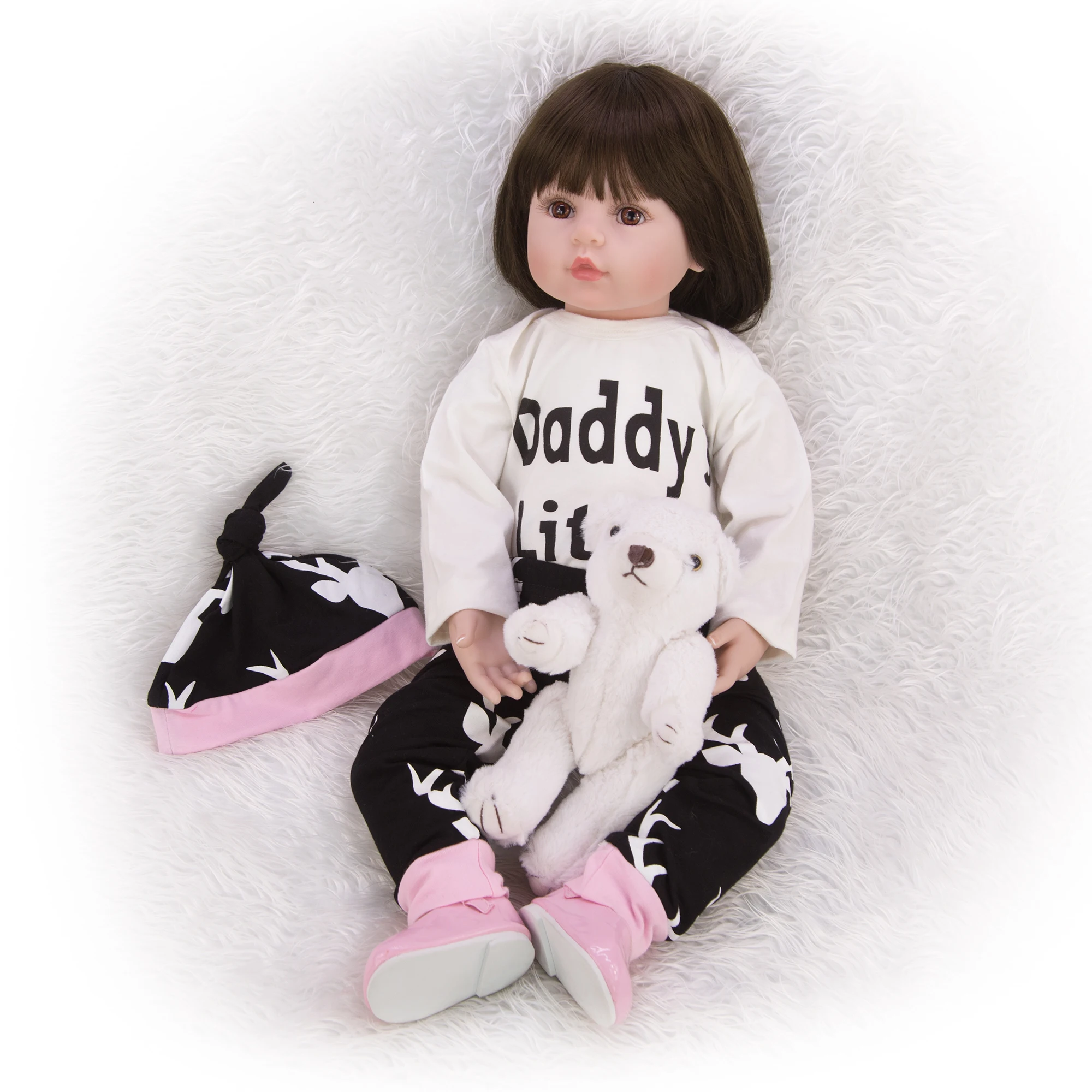 KEIUMI 24 дюйма настоящая как принцесса силиконовая кукла игрушки 100% ручная работа