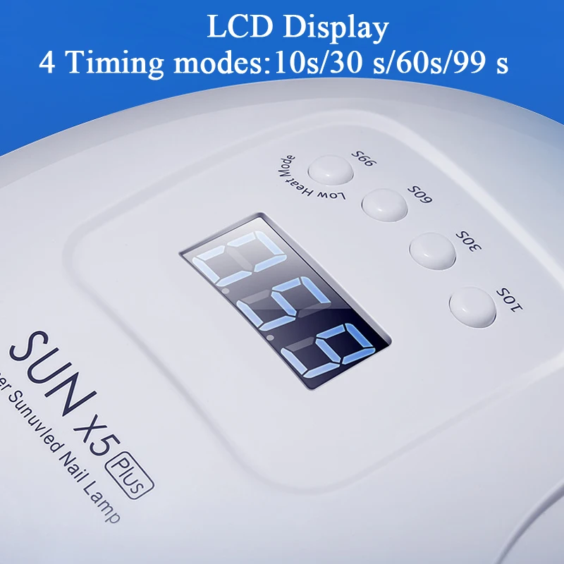 80 Вт профессиональный светодиодный УФ лампа для сушки ногтей Сушилка с