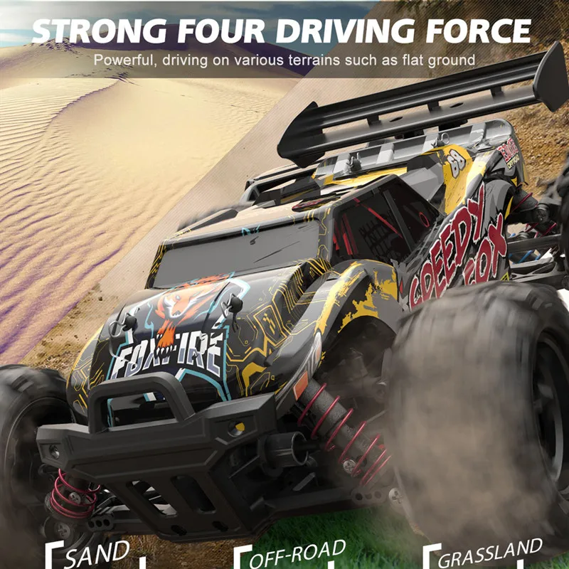 Big Size Car 40KM/H High Speed 2.4G 4WD RC Racing Drift Climbing OFF Load CrawelTruck shock-absorbing Independent Anti-Crash