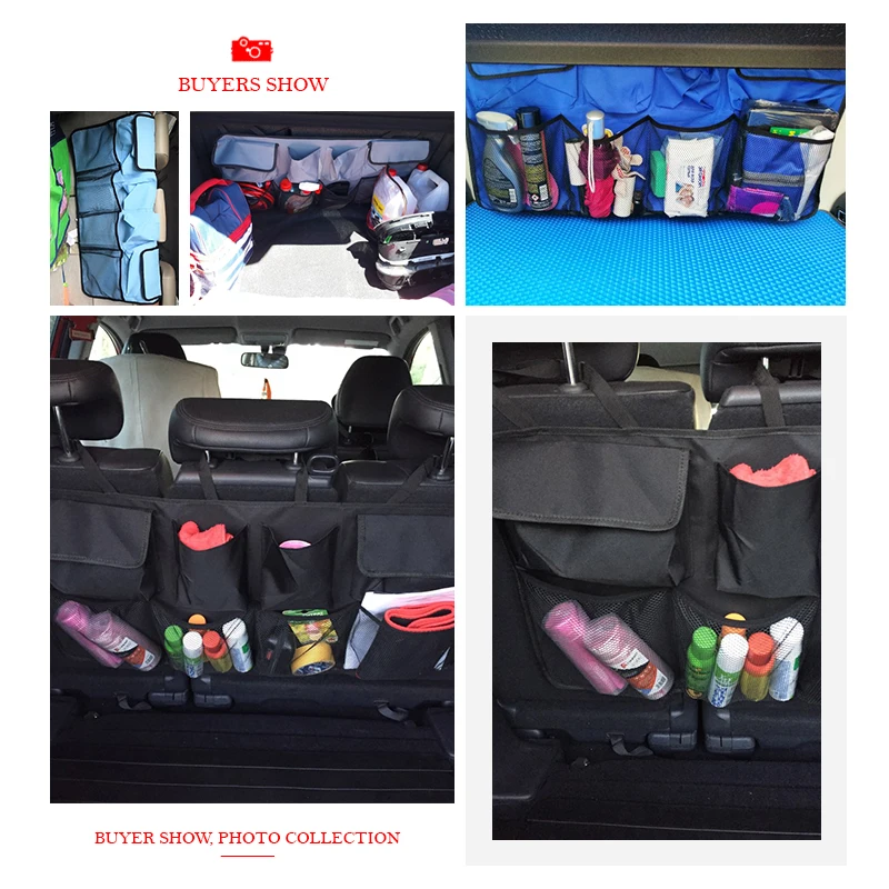 

Multi Hanging Big Size Car Trunk Bag for SUV MPV Universal Back Seat Organizer Interior Accessories Seat Back Car Storage Bag
