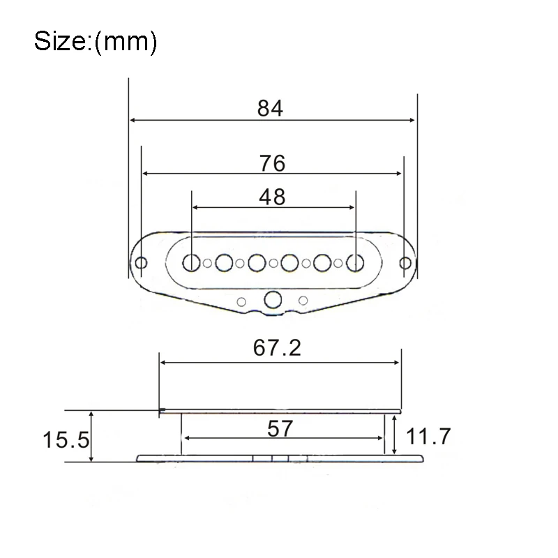

30 pcs Single Coil Pickup Slug Bobbins For Electric Guitar Pickup Coil lnternal model cover