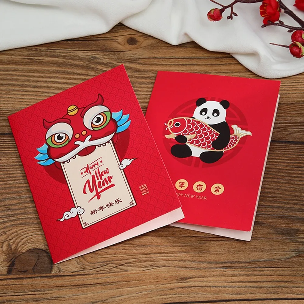 Поздравительная открытка на новый год 10 шт./компл.|Открытки и приглашения| |