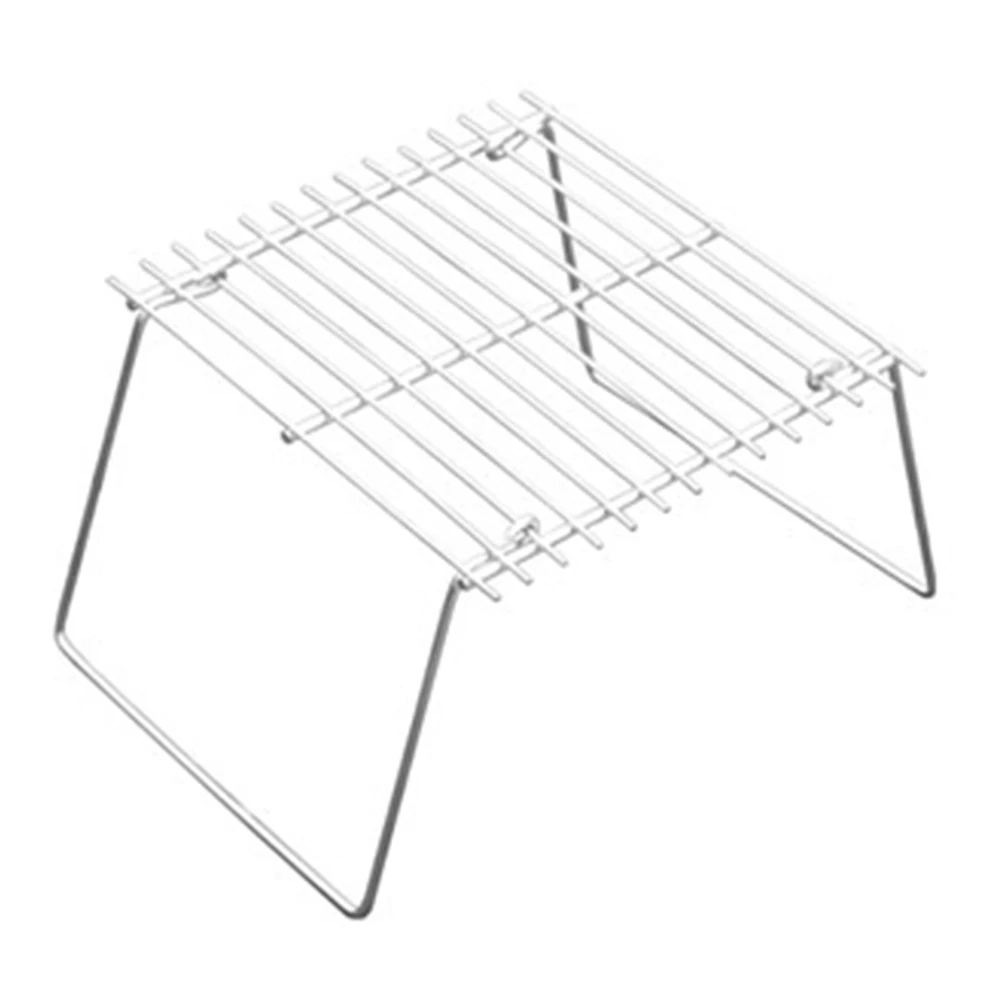 Открытый портативный складной гриль для барбекю на древесном угле нержавеющая