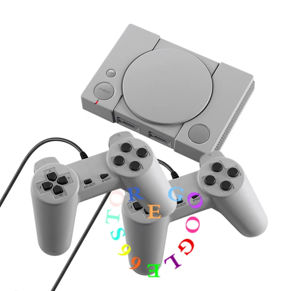 Новая ретро-игровая консоль, встроенные 620 экшен-игры, 8 бит, PS1 игры, семейный ТВ, портативный игровой плеер, двойные геймпады