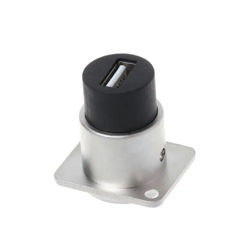 

USB 2.0 D Type Socket Metal Female to Female Module Connector USB Plug Panel Mounting Holder Adapter Support