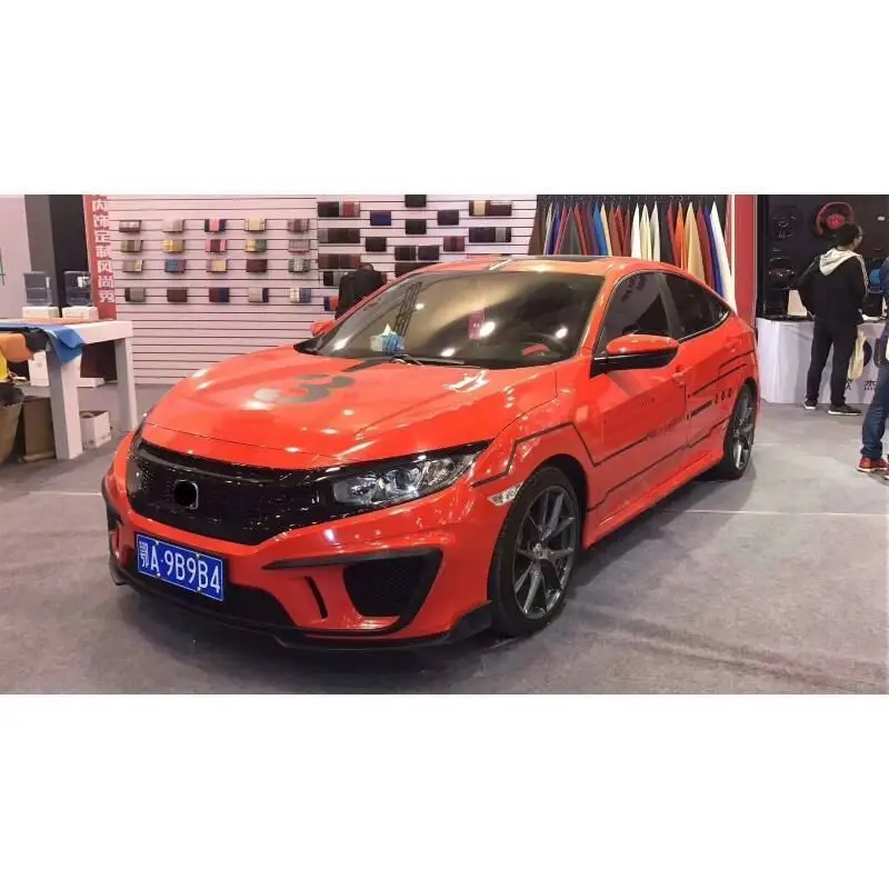 Автомолдинги автомобильные модифицированные аксессуары автомобил задний диффузор тюнинг Передние Губы автомобильные бамперы 16 17 18 для Honda Civic