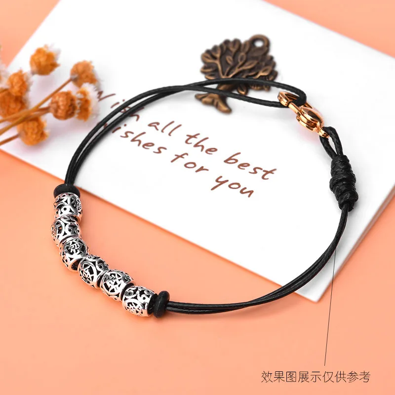 Hollow Hair Word Transfer Beads Scatter 925 Sterling Silver Thai Accessories Jewelry DIY Bracelet | Украшения и аксессуары