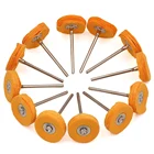 Полировальная ткань 10 шт.лот, 25 мм, с ручкой 3 мм, полировальная шлифовальная ткань для металла, стекла, ювелирного оборудования, абразивные инструменты