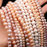 high quality 100 aa natural freshwater round white pink purple pearl beads for jewelry making bracelet necklace accessories