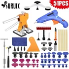 Набор для ремонта вмятин, 51 шт., золотистый автомобильный Съемник вмятин, с мостом, набор для ремонта вмятин от града автомобиля и ремонта дверных звонков