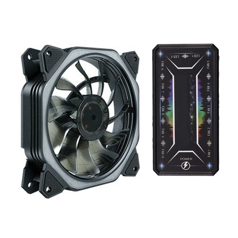 1 комплект 120Mm ЦПУ охлаждающий Coolingfan цветная (Rgb) и компьютер Pc чехол вентилятор