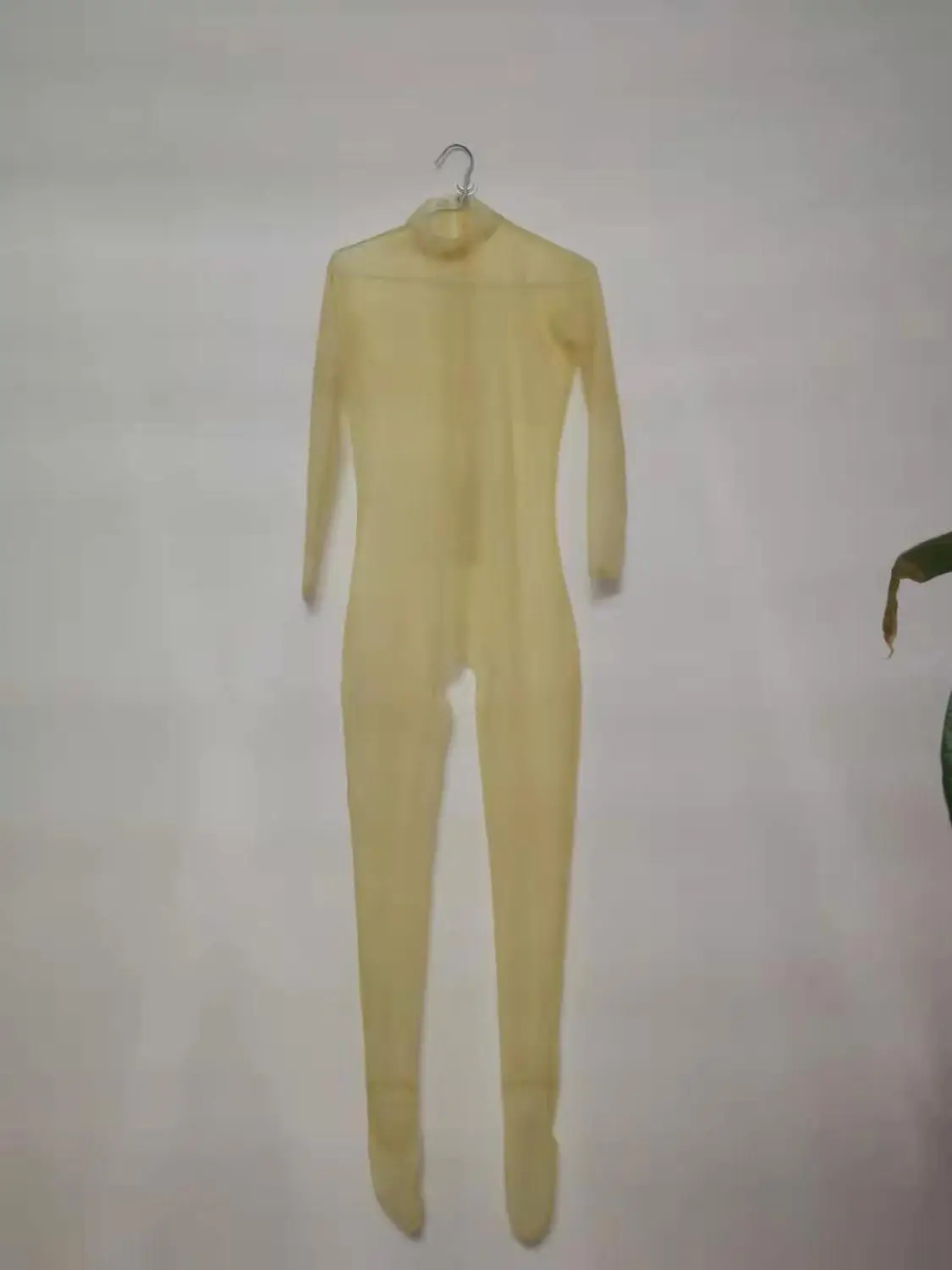 100% натуральный латекс облегающий комбинезон ручной работы без косточек