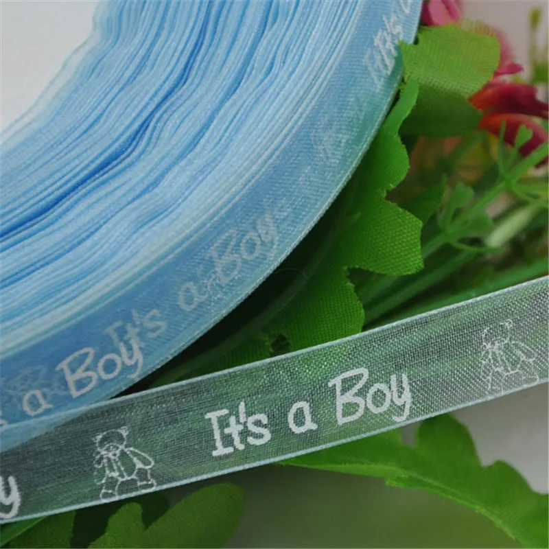 Лента разноцветная для мальчиков и девочек 1/2 дюйма розовая синяя Upick 10Y | Дом сад