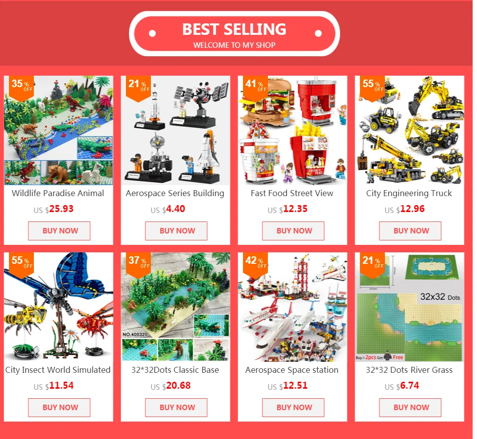 Rainforest Baseplate Parts Animal Green Grass Jungle Bush Flower Tree Plants Building Blocks DIY MOC Assemble Children Toy Gifts