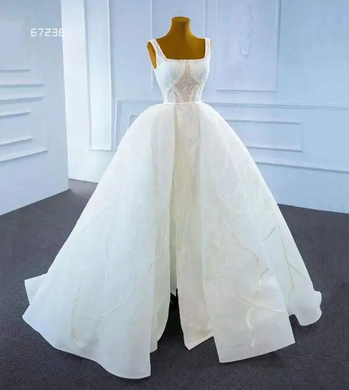 

2021 плагин v-образный вырез атласное с белыми оборками Часовня Поезд лодочка рукав Русалка плиссированные дизайн свадебное платье