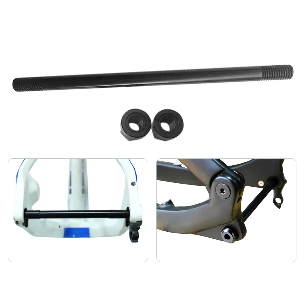 Велосипедная ось Quick Release 135x10 мм с винтовым мини циклом задняя сквозная для