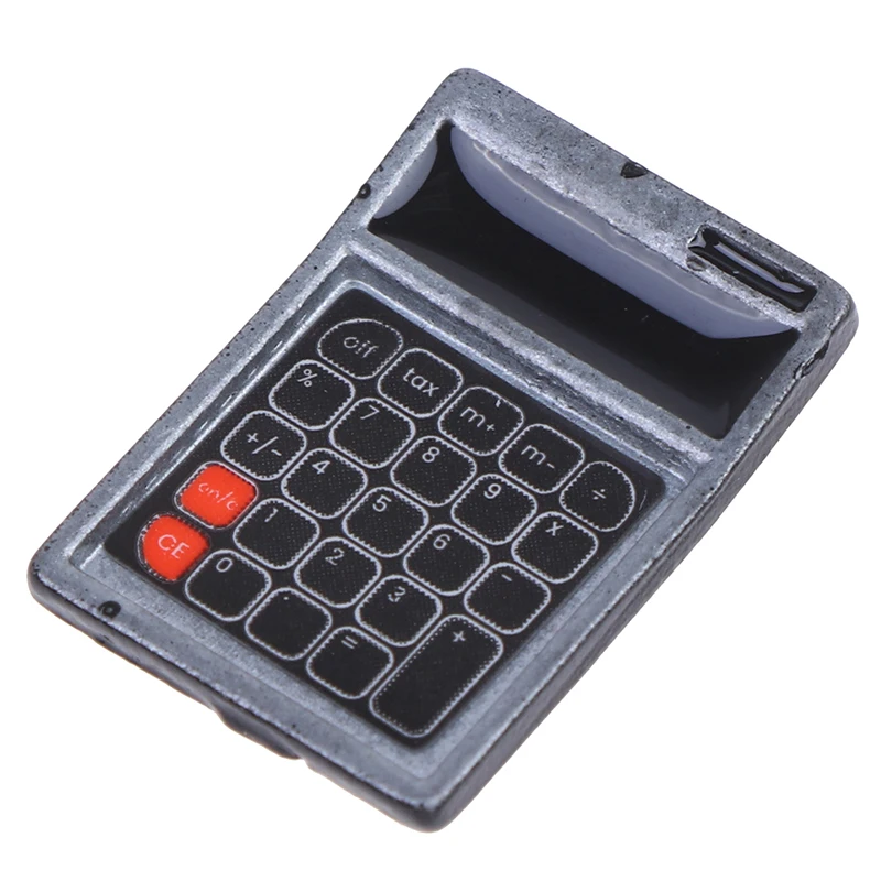 1 шт. 1:12 Кукольный Миниатюрный мини-калькулятор Модель аксессуары для кукол игрушки для Новые коллекционные подарок
