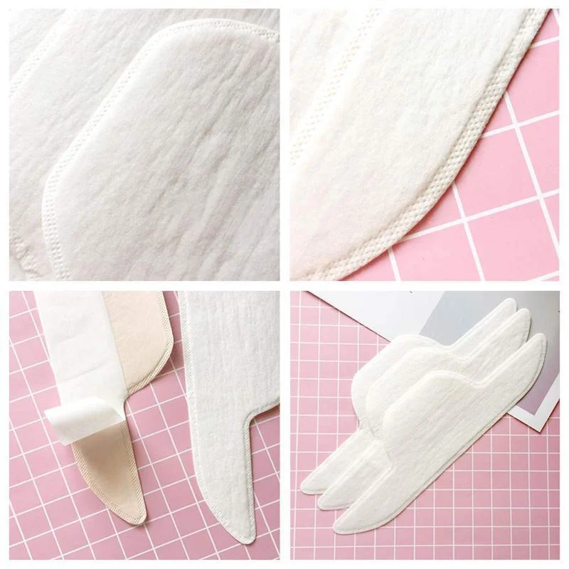 

20pcs Disposable Collar Protection Pad T-shirt Sweat Perspiration Deodorant Dry Stickers Collar Sweat Absorbing Pads For Unisex