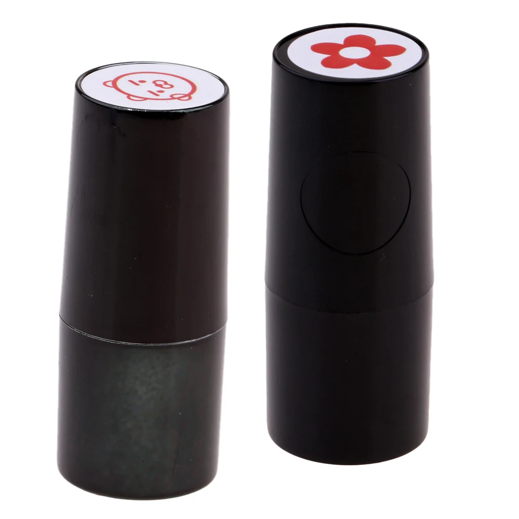 

2 Pack Golf Ball Quick-dry Plastic Colorfast Stamper Marker For Golfer Gift