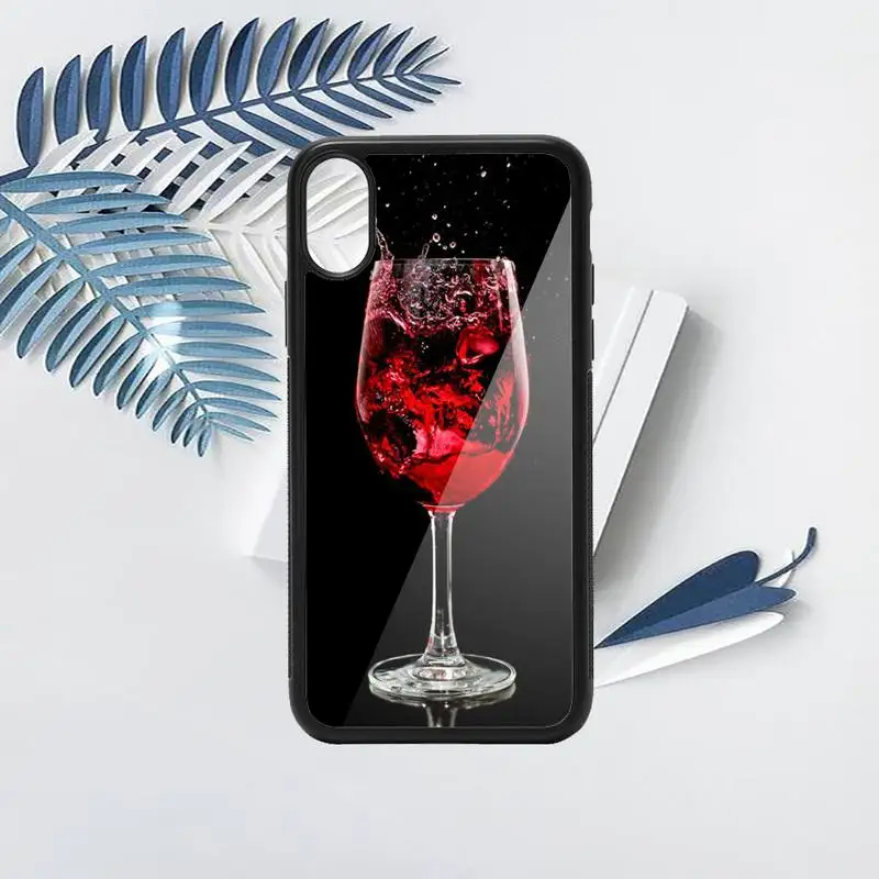 

Red wine Phone Case TPU For iPhone X XR XS 11 12 mini Pro MAX 6 6S 7 8 Plus SE 2020