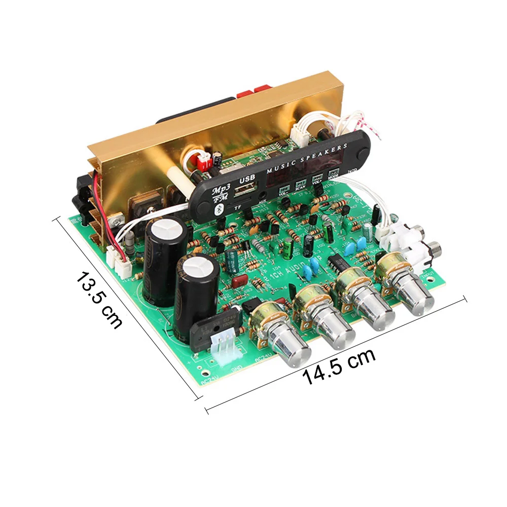 Усилитель мощности Bluetooth 80 Вт 2 1 профессиональная плата сабвуфер