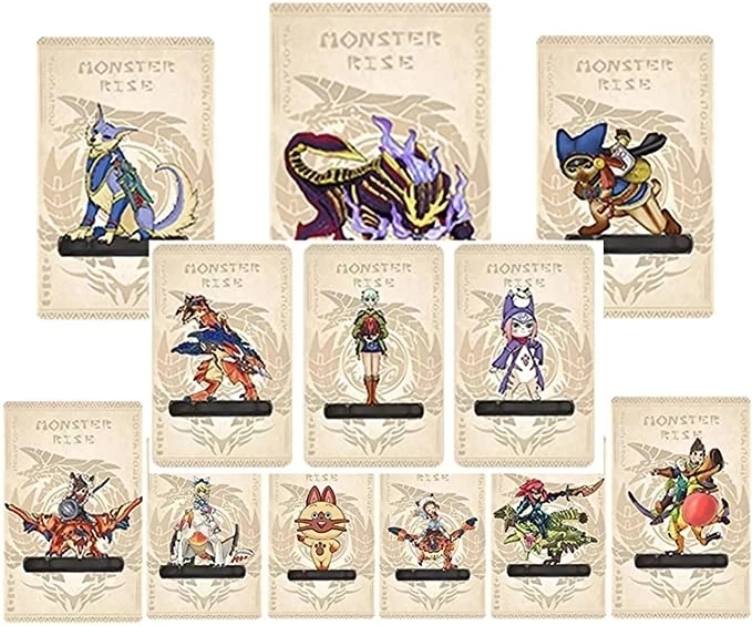 12 шт. стандартные/Мини Монстры Hunter Rise Stories 2: крылья разрушения ENA Razewing Ratha Tsukino amxxboen