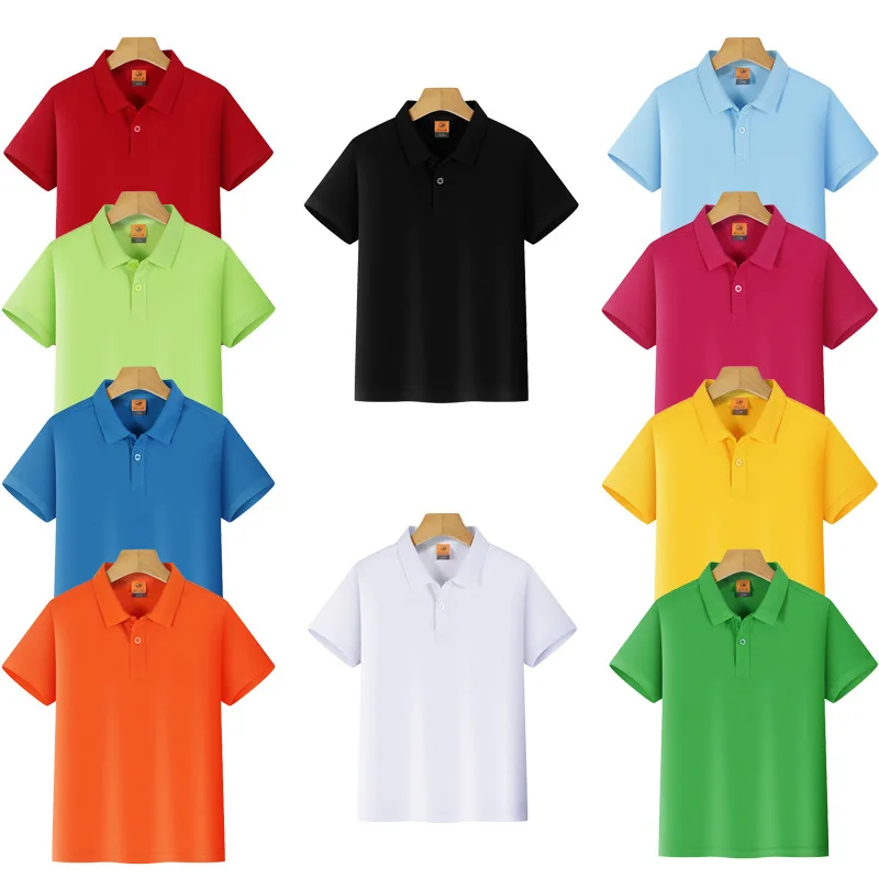 

Pure color lapel children t-shirts guanggu shan custom POLO shirts with short sleeves