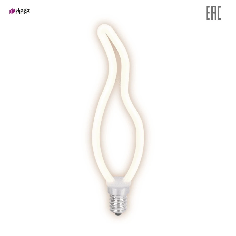 Лампа светодиодная Hiper TH-B2390 THOMSON LED FILAMENT DECO TAIL CANDLE 4W 400Lm E14 2700K Frosted | Освещение