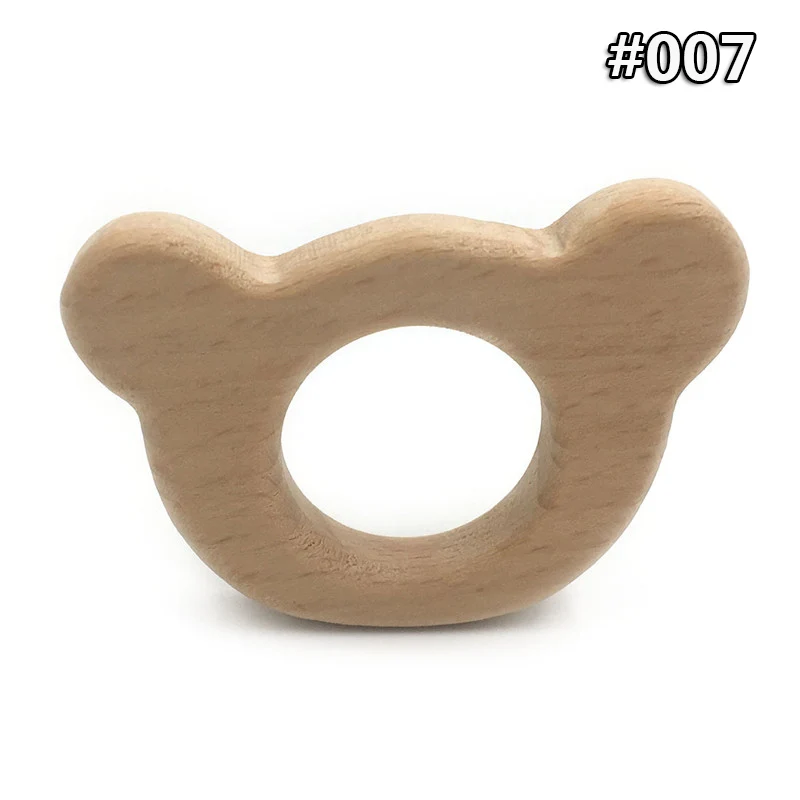 Wood Teether -007 Детское дерево Прорезыватель еды деревянное ожерелье Черепаха коала Кит Форма черепаха безопасные игрушки Сертификация новорожденный деревянный Прорезыватель - Цвет: Wood Teether -007
