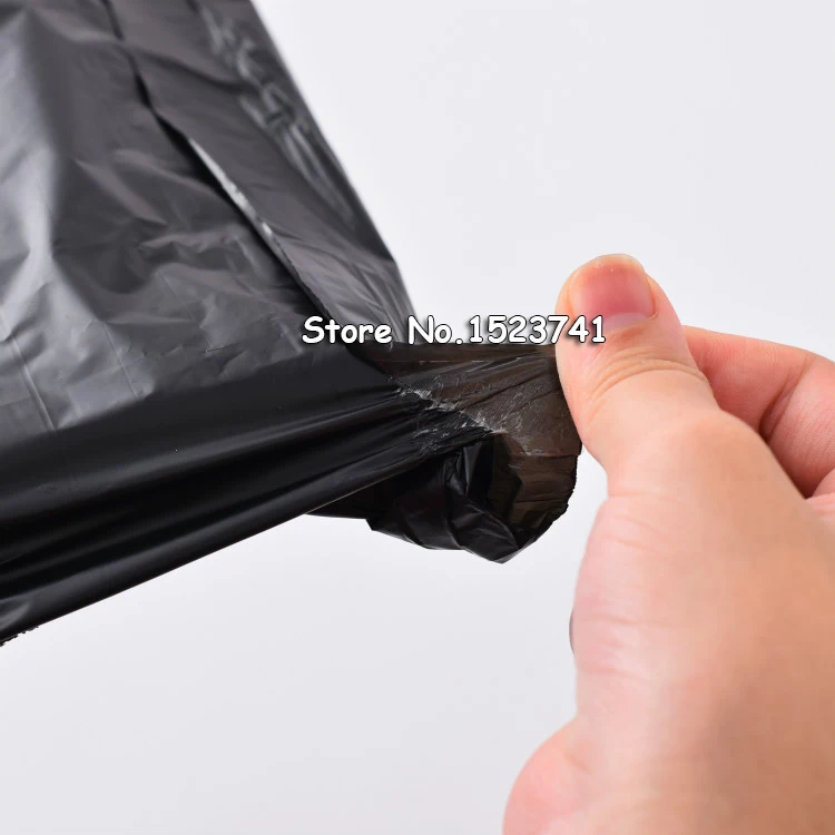 100 длинных упаковочных пакетов черные самоклеящиеся полиэтиленовые пакеты для