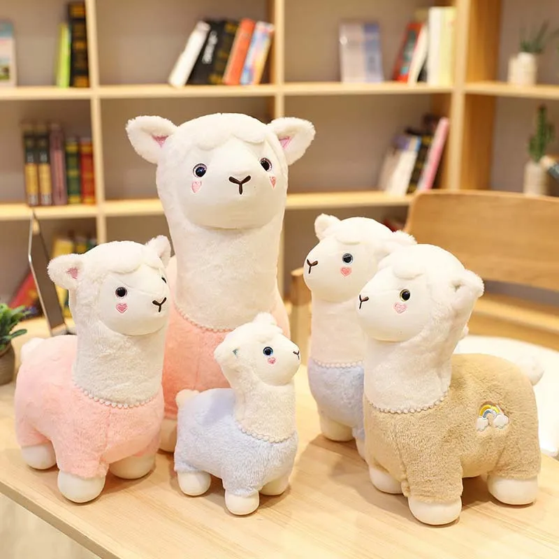 Дропшиппинг Epacket 1 шт. см Милая Радужная игрушка альпака кукла kawaii овечка стоящая