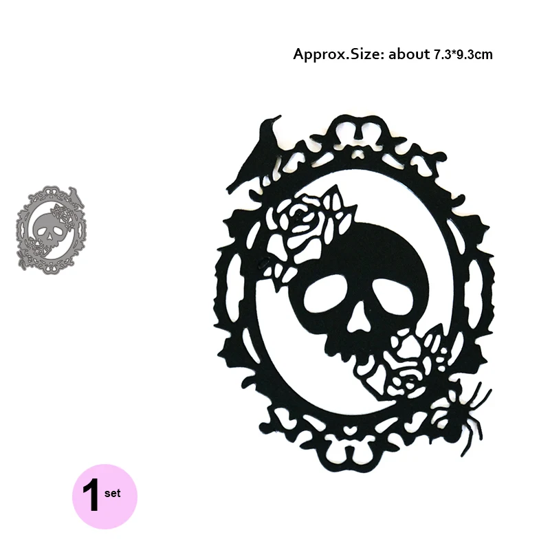 Хэллоуин череп металлические режущие штампы Скрапбукинг фото альбом украшения