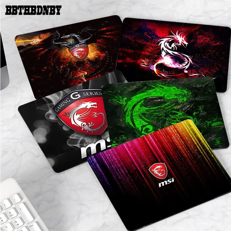 

BBTHBDNBY New Arrivals MSI Dragon Logo Beautiful Anime Mouse Mat Smooth Writing Pad Desktops Mate gaming mouse pad