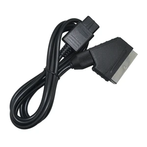 high quality av tv video game cable scart cable for snes for gamecube n64 console compatible with ntsc system free global shipping