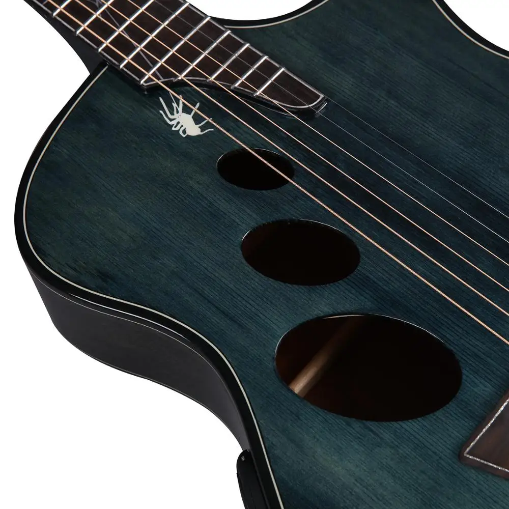 Цветная гитара spider BL ручной работы акустическая электрическая ra acustica | Спорт и