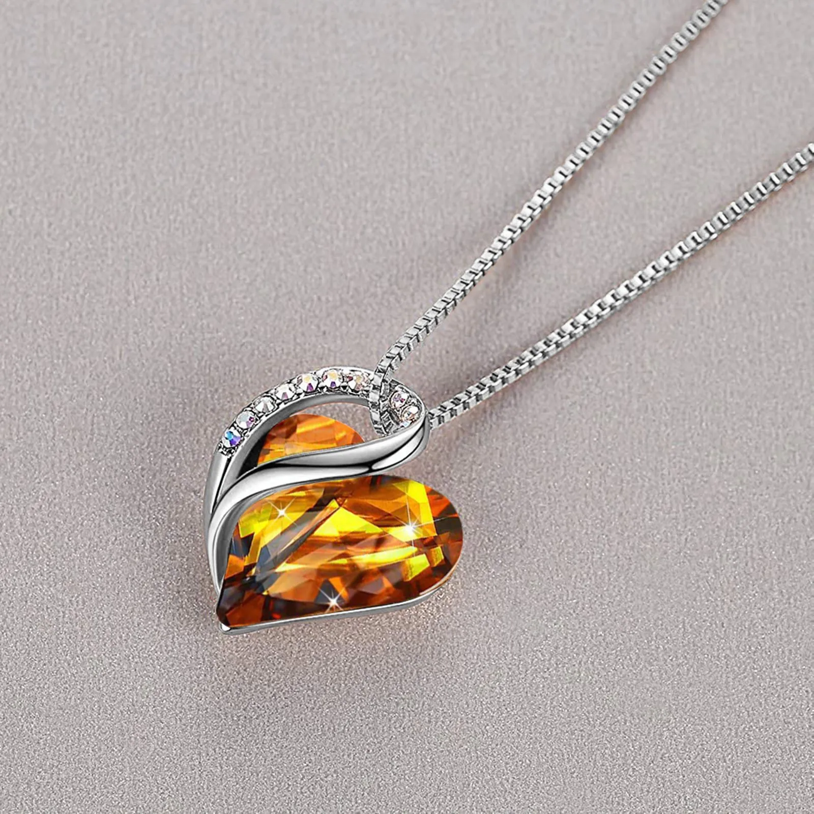 Женское ожерелье с подвеской в виде сердца 25 # | Украшения и аксессуары