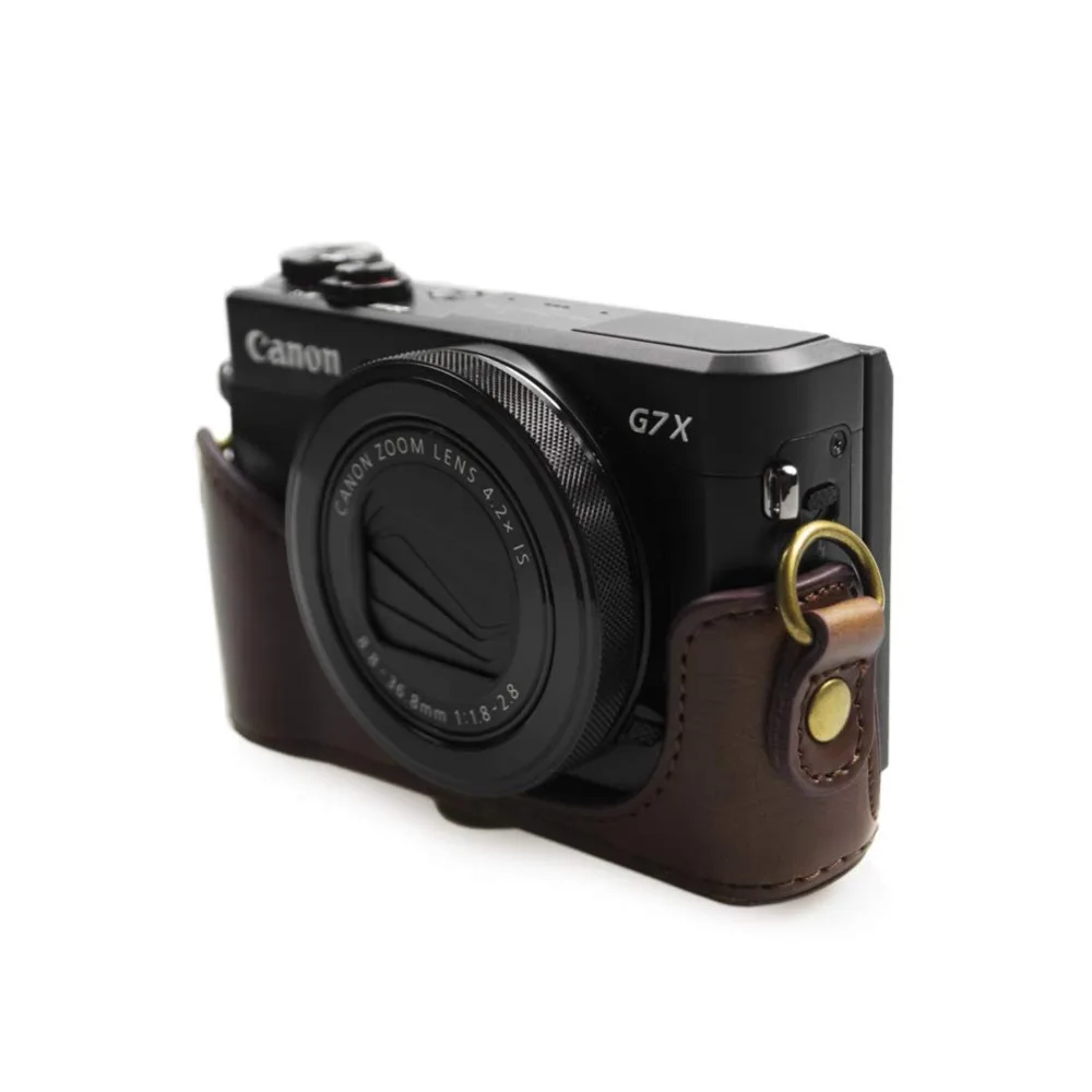 Ретро PU кожаный чехол для камеры, жесткий чехол для Canon Powershot G7 X G7X Mark II III(G7XII xxiii) mark2 mark3 G7X2 G7X3