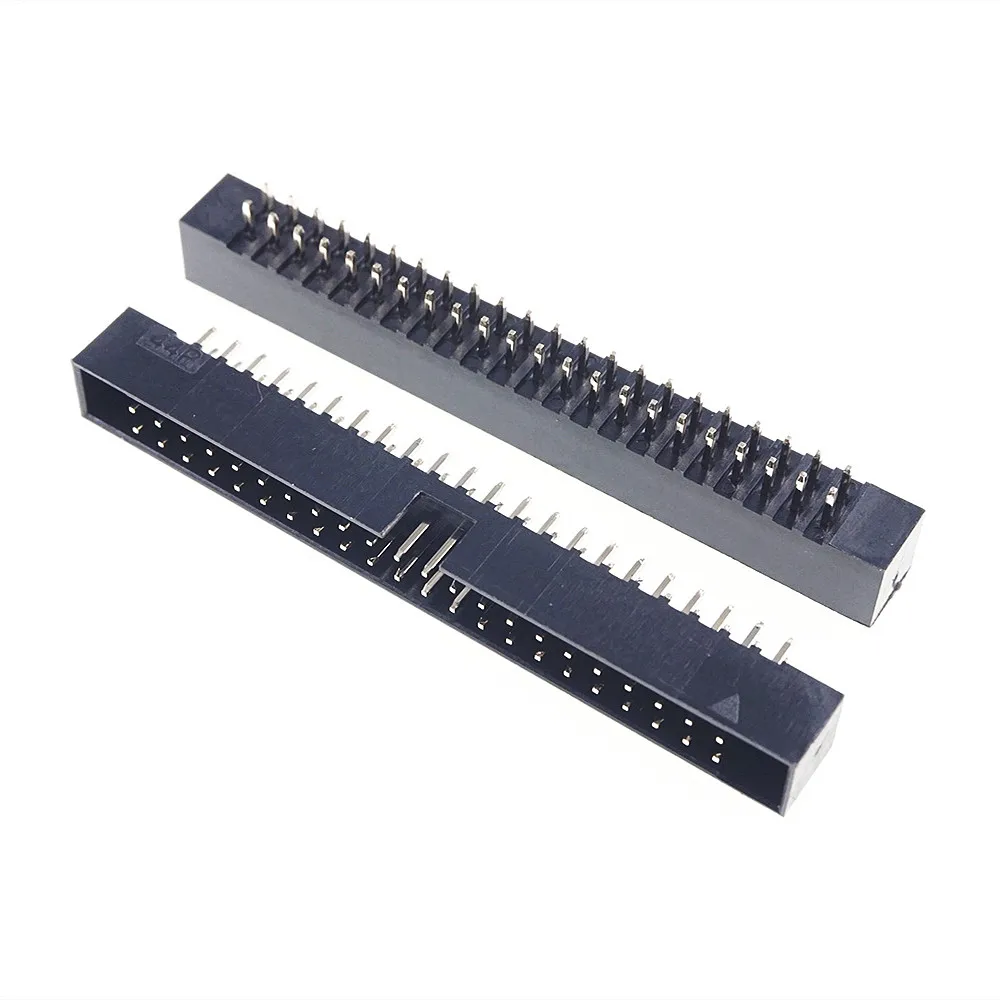 

40 Pcs Box Header 44 Pin 2x22P 2.0mm Pitch Male Shrouded PCB Straight IDC Socket Dual Rows Space 2.0 Through Hole DIP