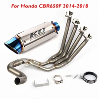 cbr650f motorcycle exhaust pipe escape muffler pipe modified connector section pipe for honda cbr650f 2014 2018