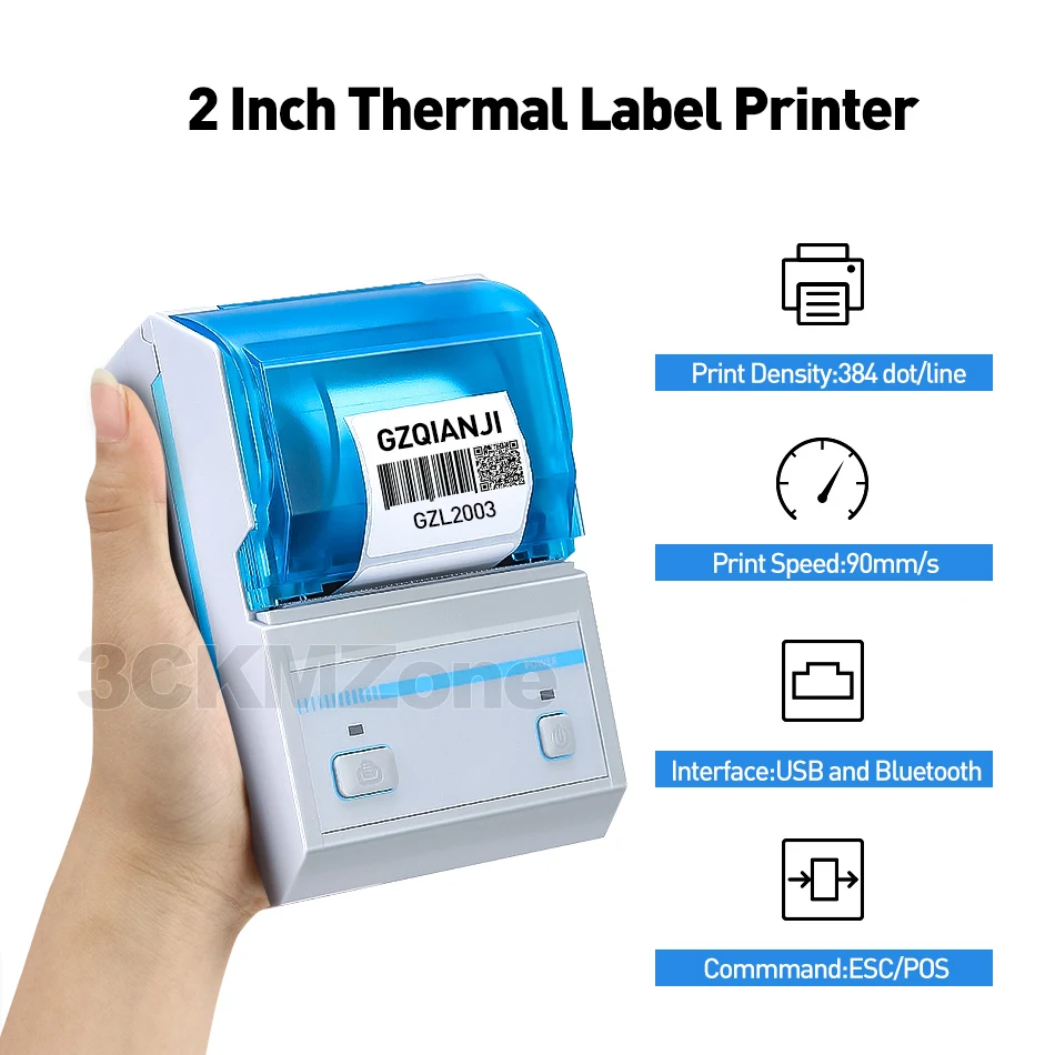 Термопринтер с Bluetooth карманный принтер для этикеток наклейка термопринтер чеков