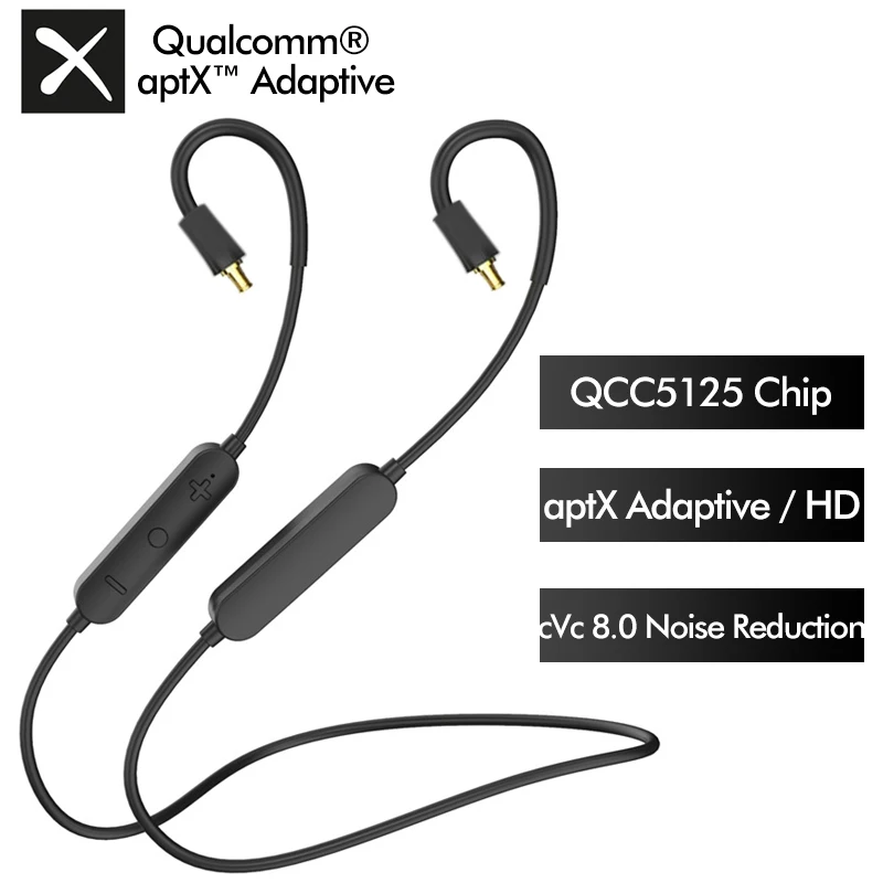 AptX адаптивный Bluetooth кабель для наушников обновленный беспроводной шнур A2DC чип