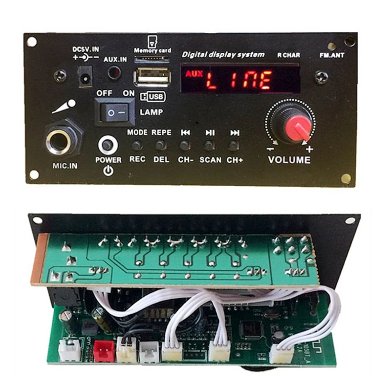 Цифровой моноусилитель 3 7 в с литиевой батареей Bluetooth для караоке AUX TF USB