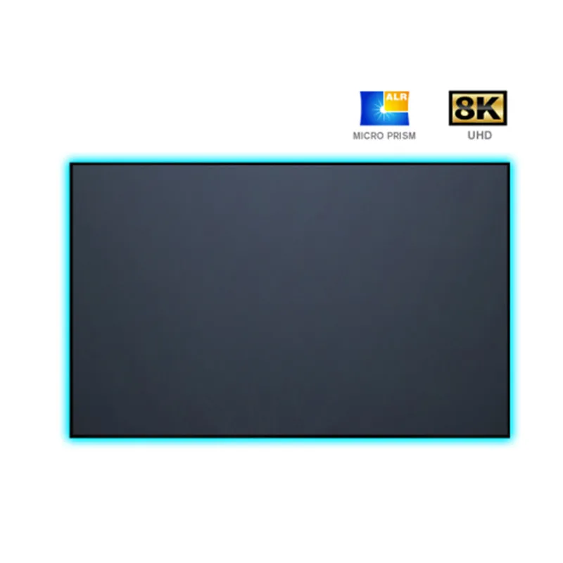 8K перфорированный экран проектора с неподвижной рамкой защитой от