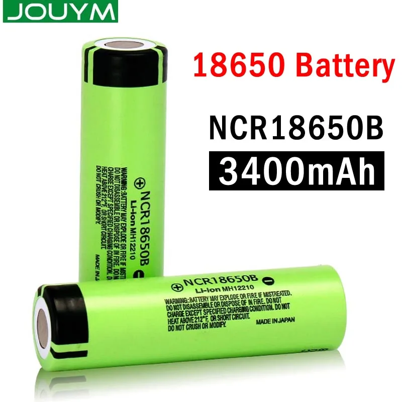 Оригинальный аккумулятор JOUYM 18650 NCR18650B 3 7 v 3400mAh литий ионная аккумуляторная