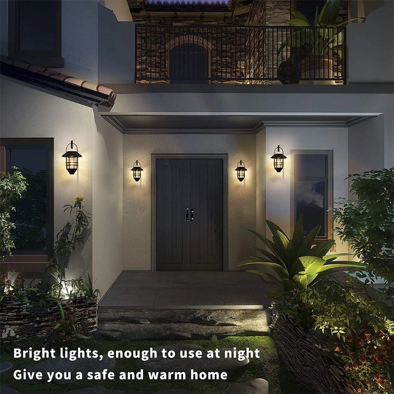 

Solar Wall Lamp Outdoor Waterproof Courtyard Night Light Garden Villa Peripheral Wall Decoration Outdoor Atmosphere Lamp