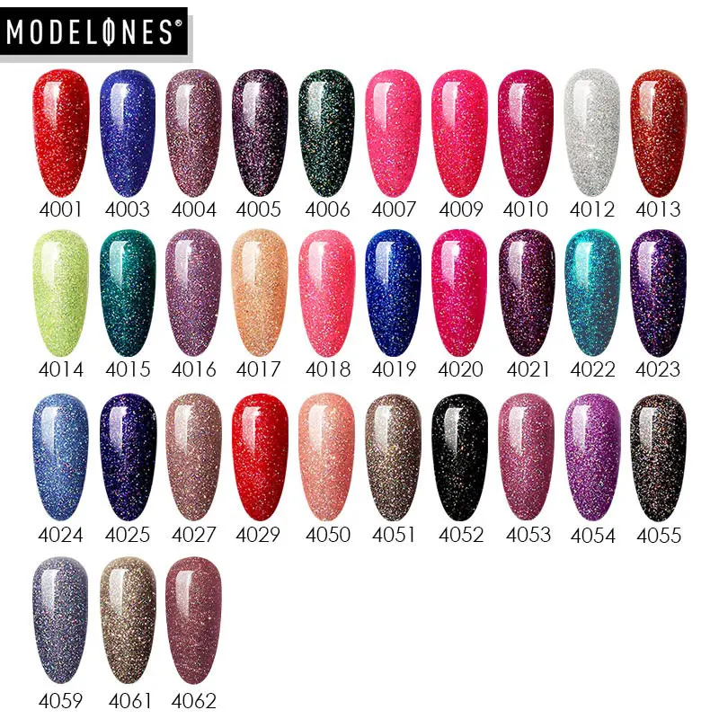 Modelones неоновый УФ-Гель-лак для ногтей отмачиваемый Блестящий светодиодный
