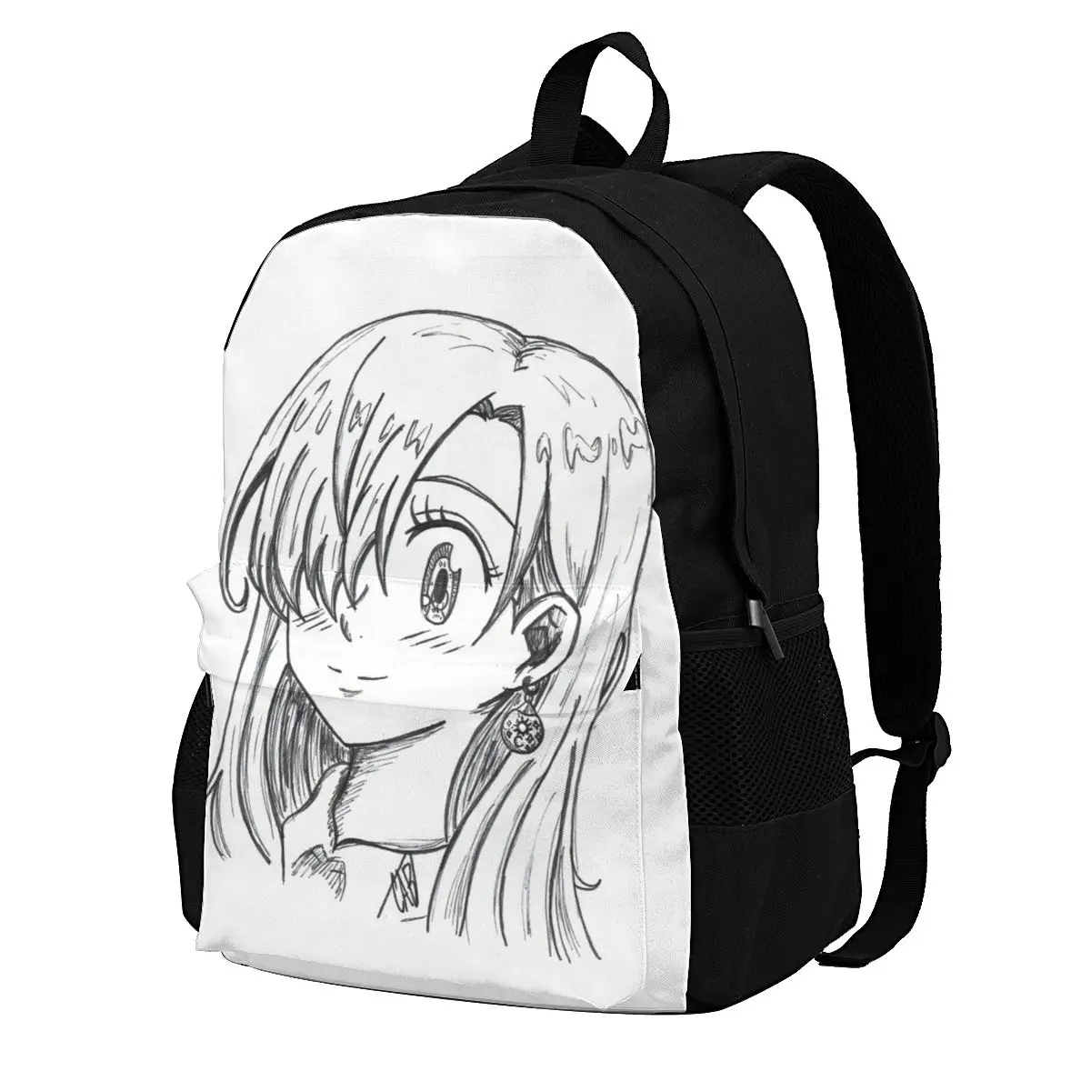 

Elizabeth Liones Seven Deadly Sins Backpacks Japanese Fantasy Manga Lightweight Charm Polyester Backpack Running Male Bags