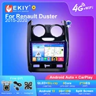 EKIY T7 QLED Android 10 2din Авторадио 6 + 128G для Renault Duster 2015 2016 2017-2020 Автомобильный мультимедийный плеер стерео GPS навигация