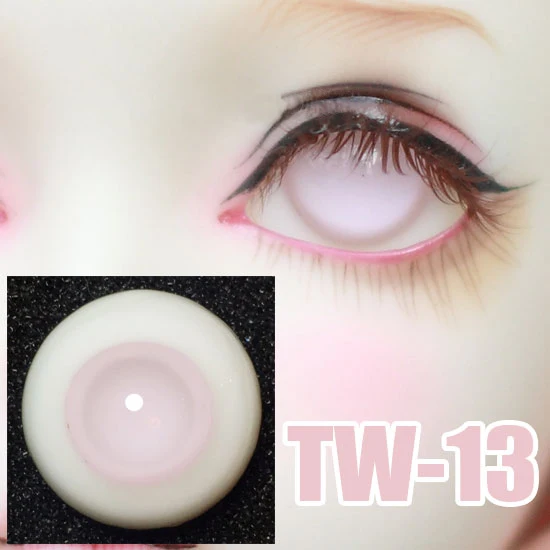 

G10-137 children toy bjd sd 1/3 msd 1/4 1/6 doll's props Accessoriess eyesball 14.16mm Flash no pupil glass eyes water pink colo