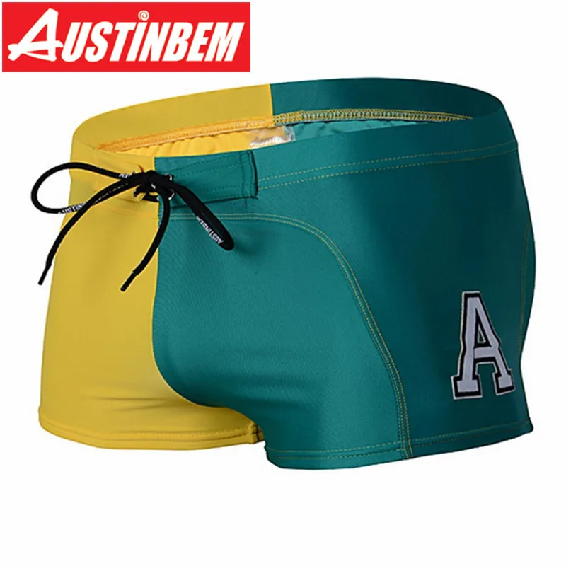 Купальные костюмы AUSTINBEM, мужская спортивная одежда, Natacao Dos Ho, мужские купальные костюмы, спортивная одежда, сшитые плавки, Banador Hombre